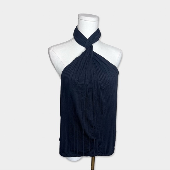 ANINE BING Agnes Top Size XS Black Color Twisted Front GUC - Picture 5 of 8